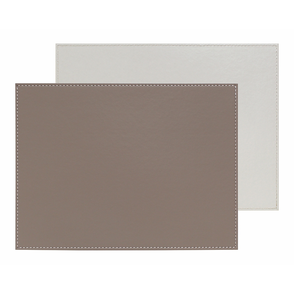 Freeform - Placemat - Taupe & White - 40 x 30 cm