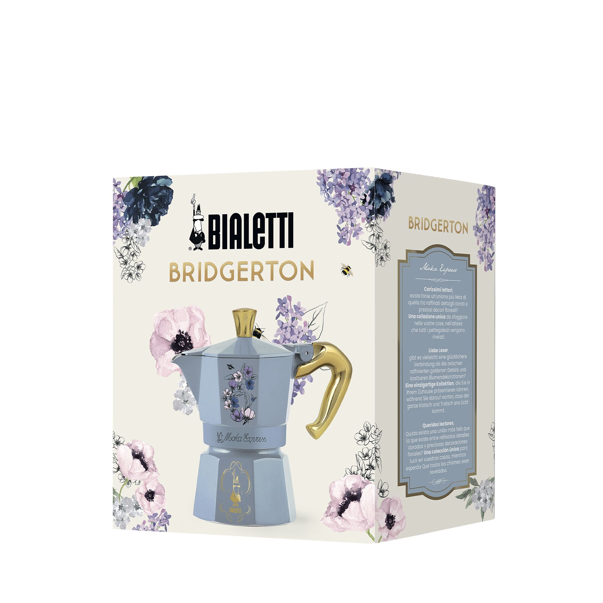 Bialetti - Espressokocher Moka Express, 3 Tassen - Bridgerton