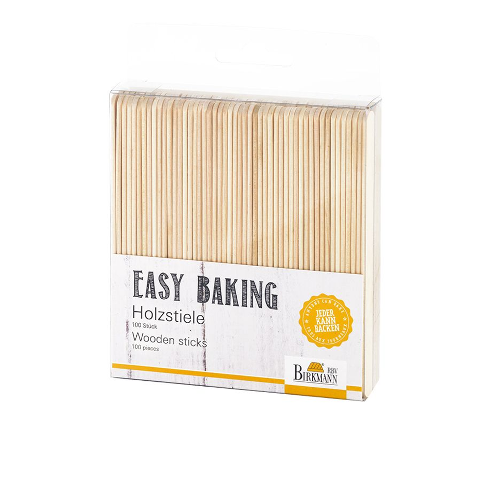 Figured Birch Wooden Sticks for Ice Cream 94 mm x 16 mm x 2 mm