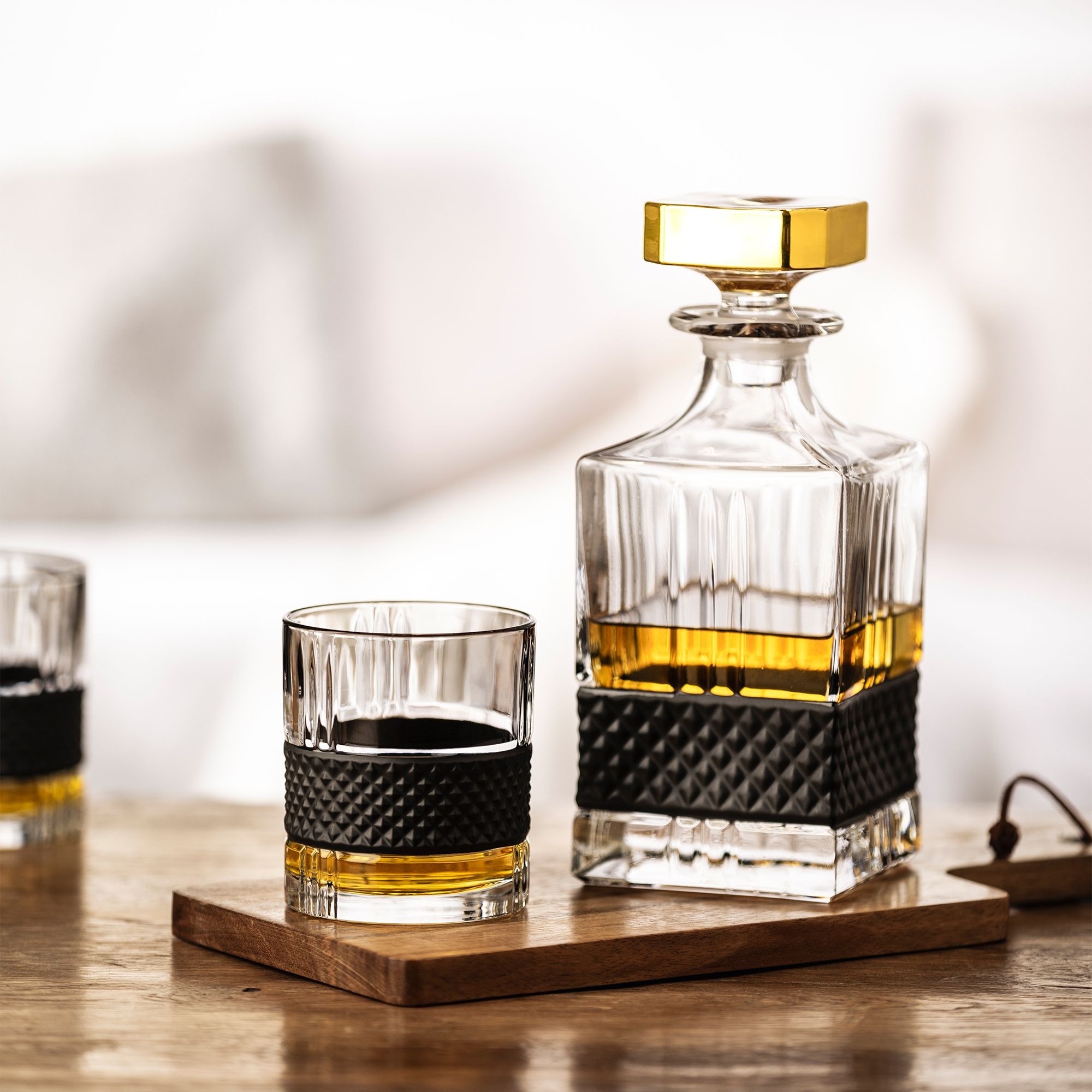 Eisch - Whisky Set Gold/Black - Black Tumbler
