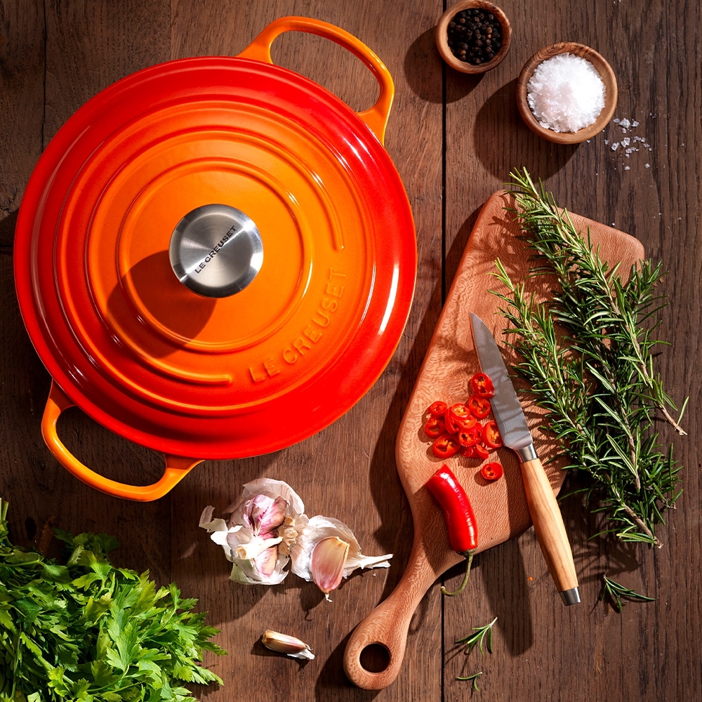 Le Creuset - Marmite Gourmet 22 cm - 2,2 L - Kirschrot Le Creuset - Marmite Gourmet 22 cm - 2,2 L - Kirschrot