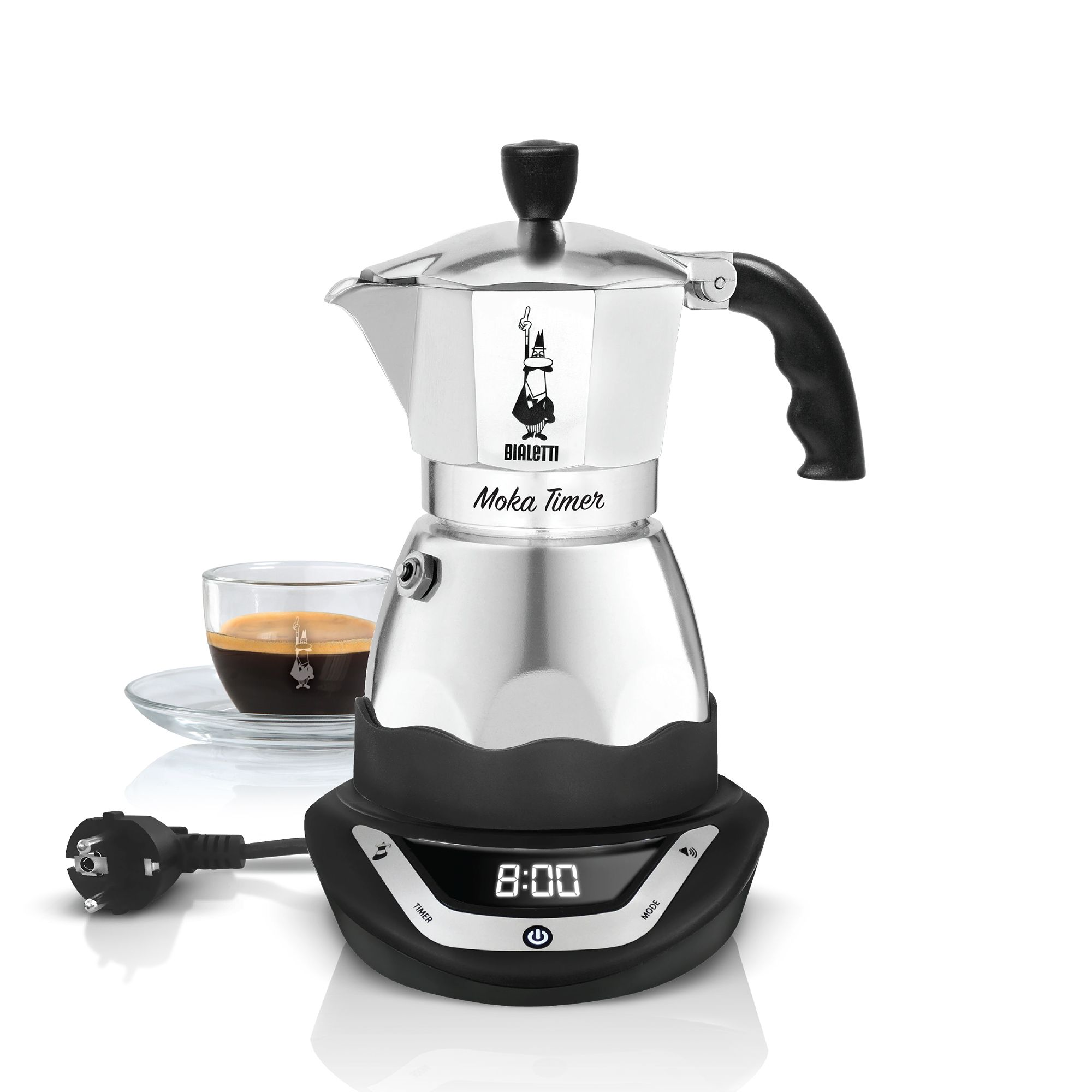 Bialetti - Espressokocher Moka Timer 6 Tassen