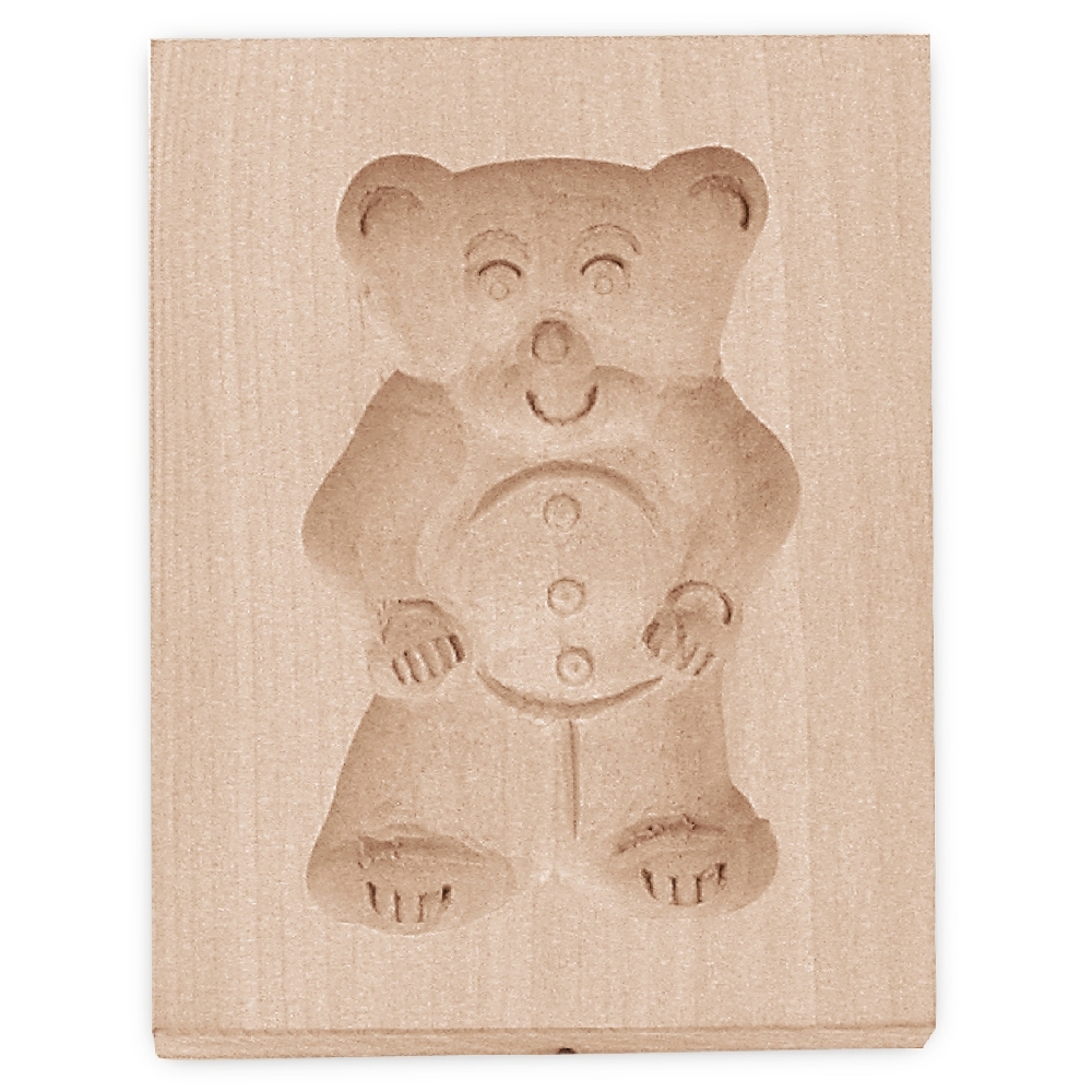 Städter - Wooden mould Teddy bear 5,5 x 8 cm