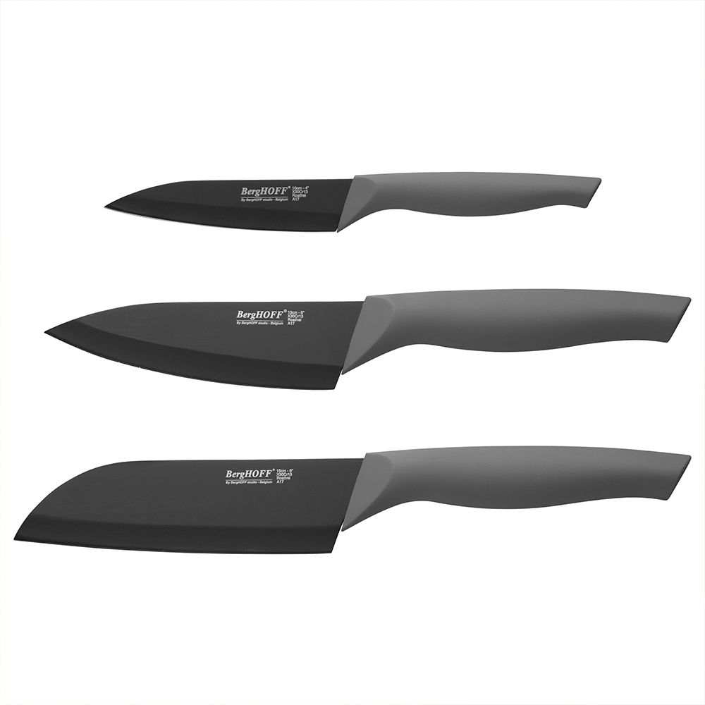BergHOFF -  3-tlg. Messerset Beschichtet - Essentials