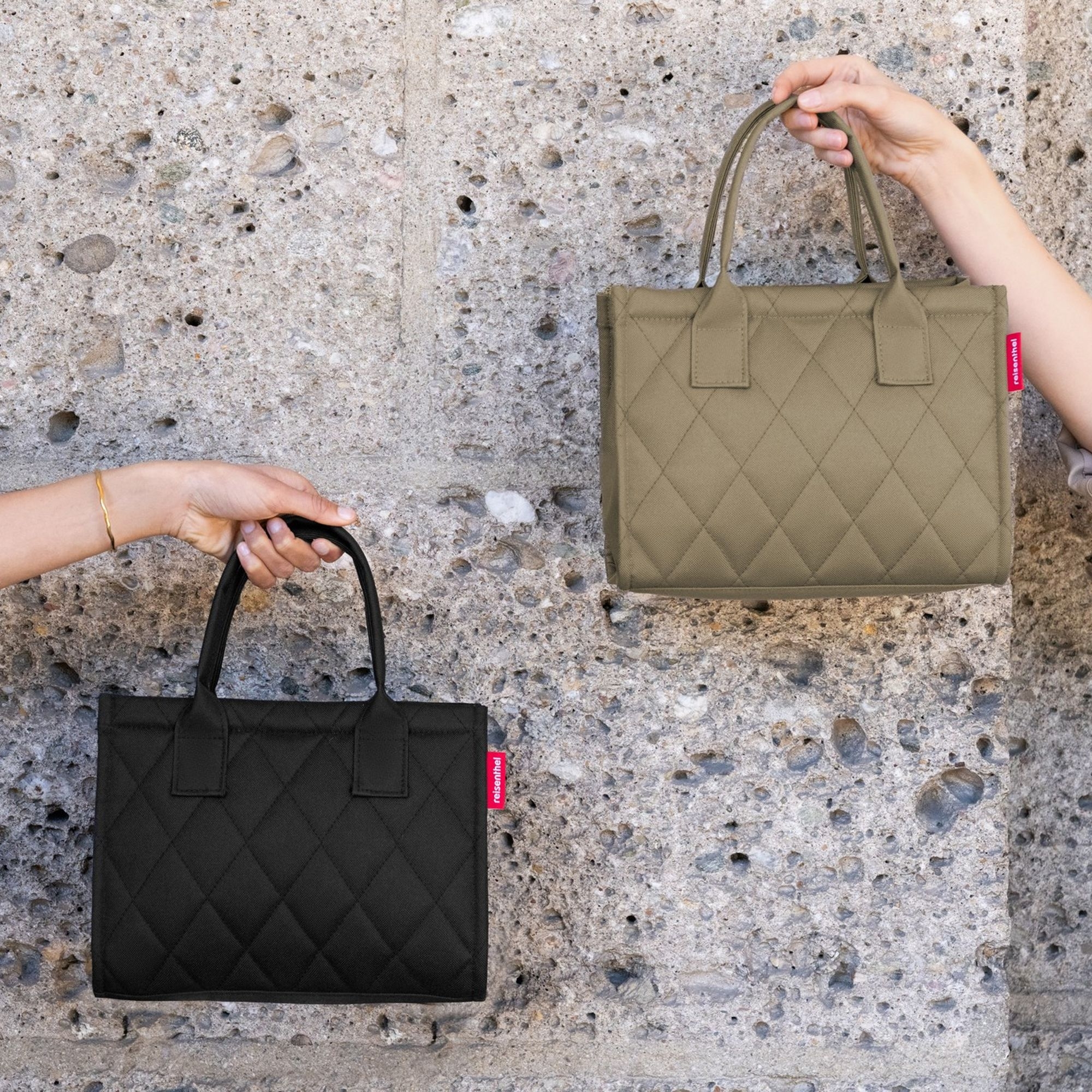 reisenthel - daily shopper XS - rhombus olive