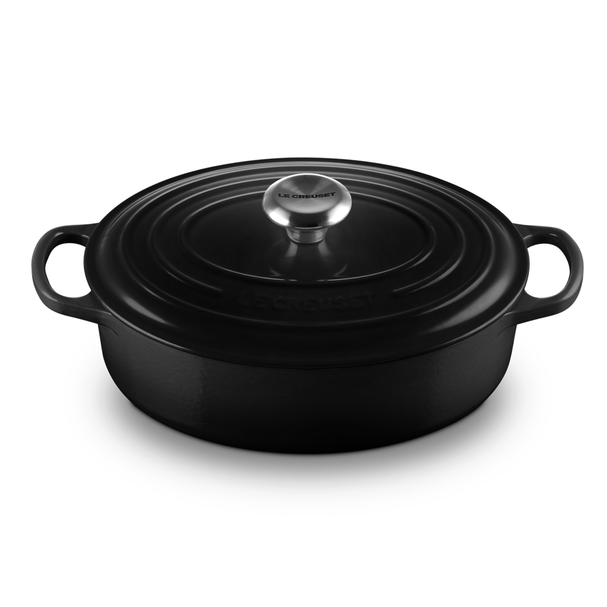 Le Creuset - Signature Oval Wide French Oven 27 cm - Black