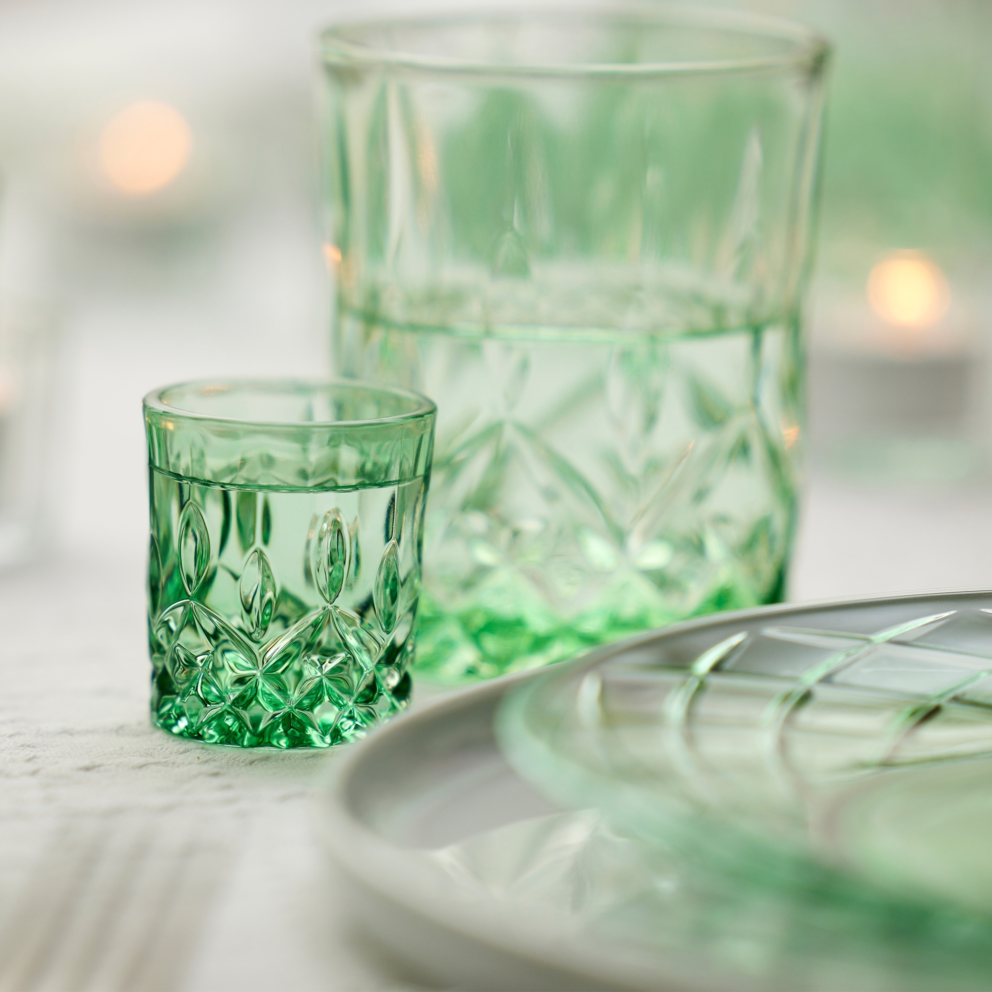 Lyngby Glas -Sorrento - Whiskyglas - 4 Stck. - Grün