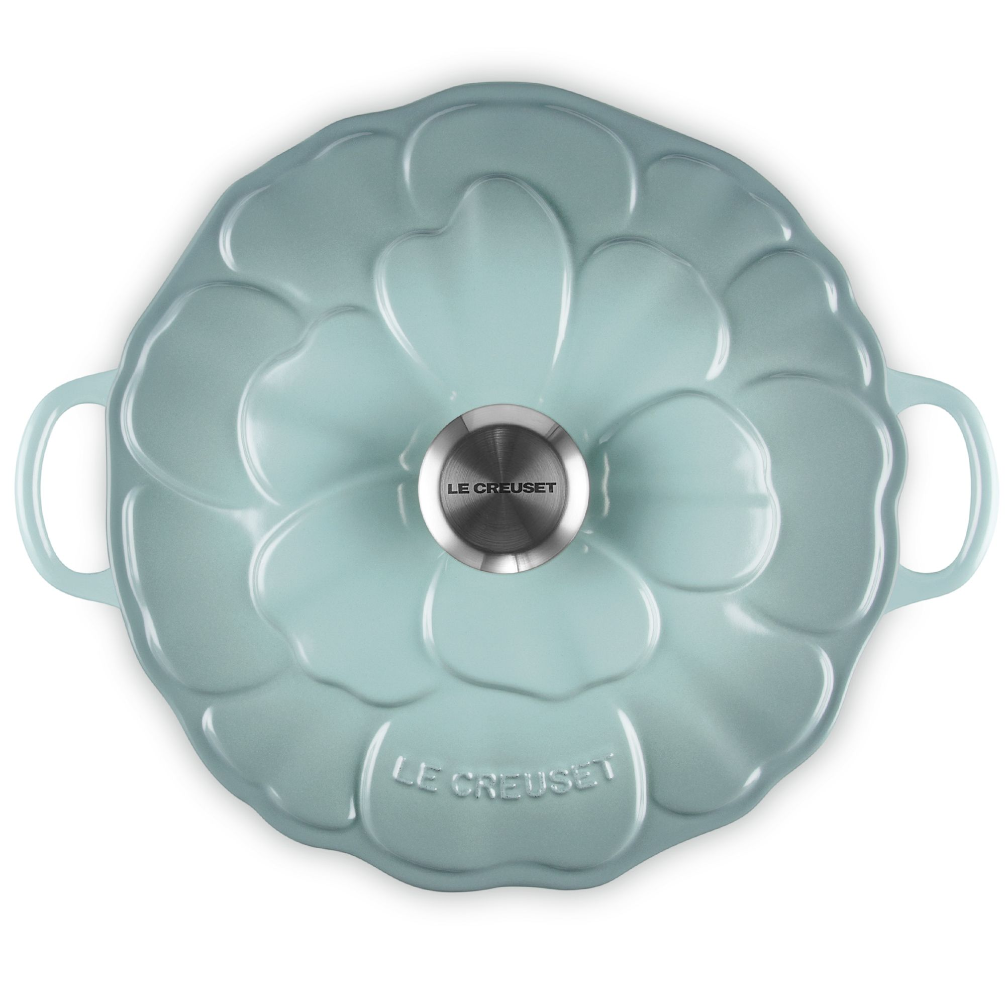 Le Creuset Signature flower pot with blossom relief lid
