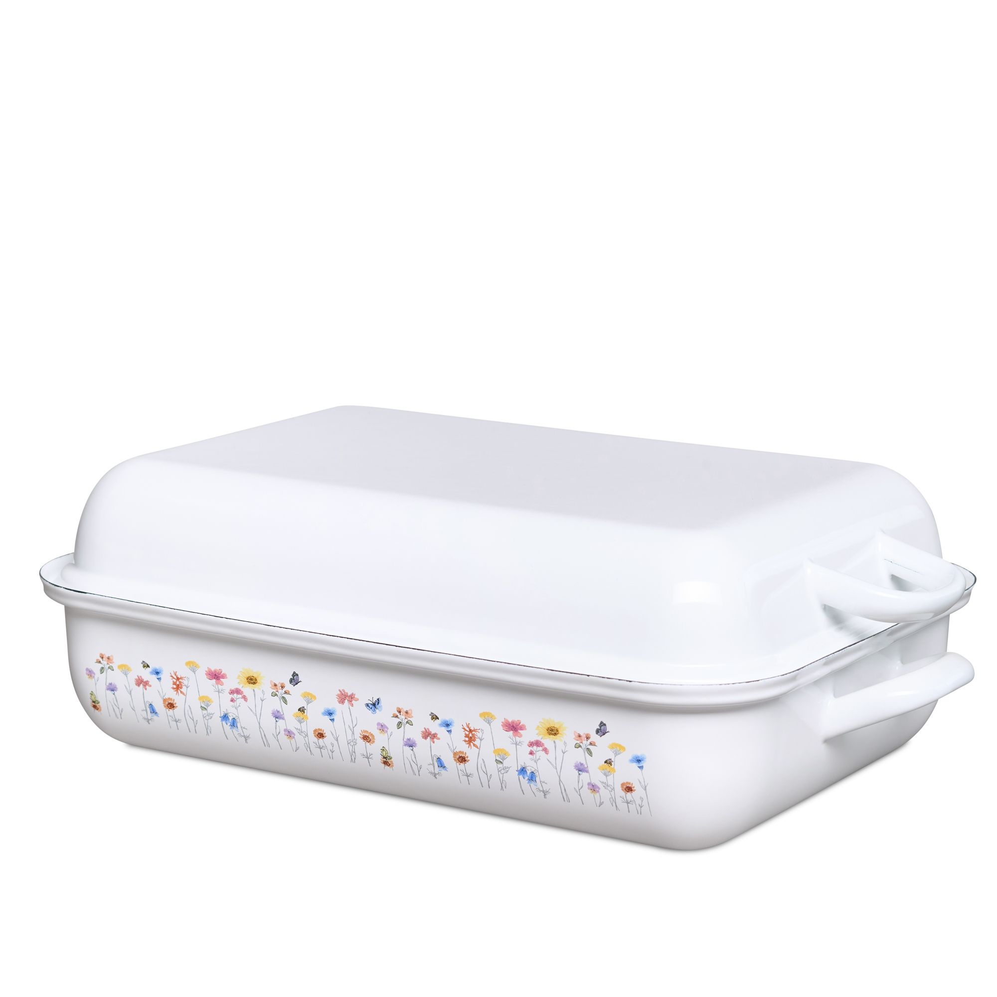 Riess special decor - Flora - frying pan with lid 37 x 26 x 13.6cm Riess special decor - Flora - frying pan with lid 37 x 26 x 13.6cm