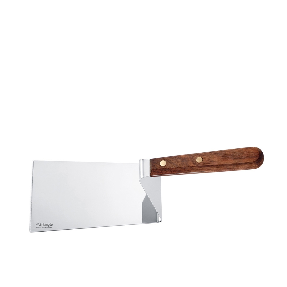 Edelstahl-Tortenheber mit braunem Holzgriff