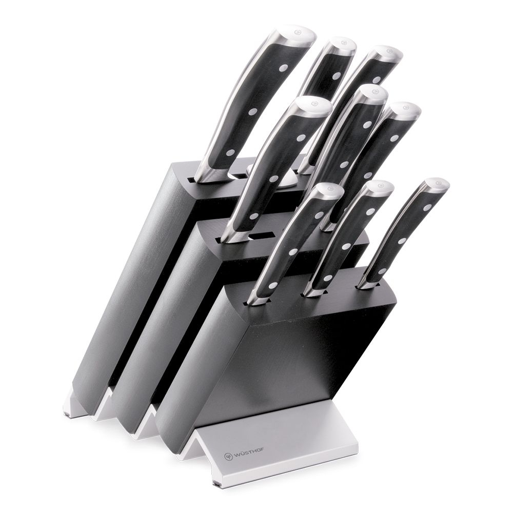 Wüsthof IKON - Knife block 10 pieces - black ash