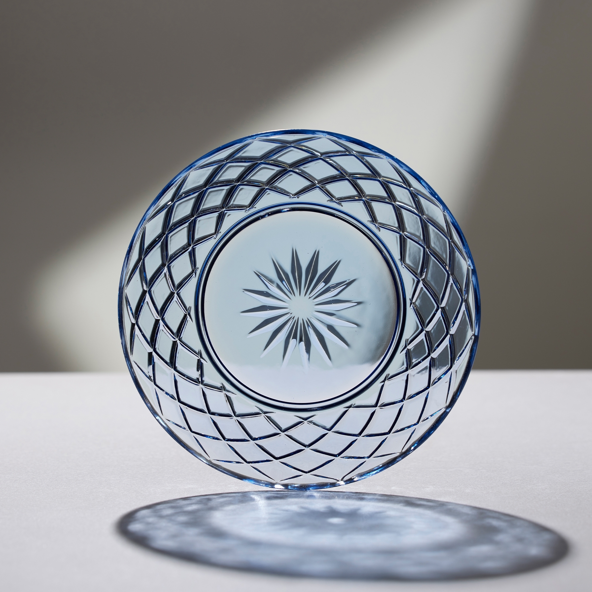 Lyngby Glas -Sorrento - Teller 21 cm - Blau - 4 Stck.