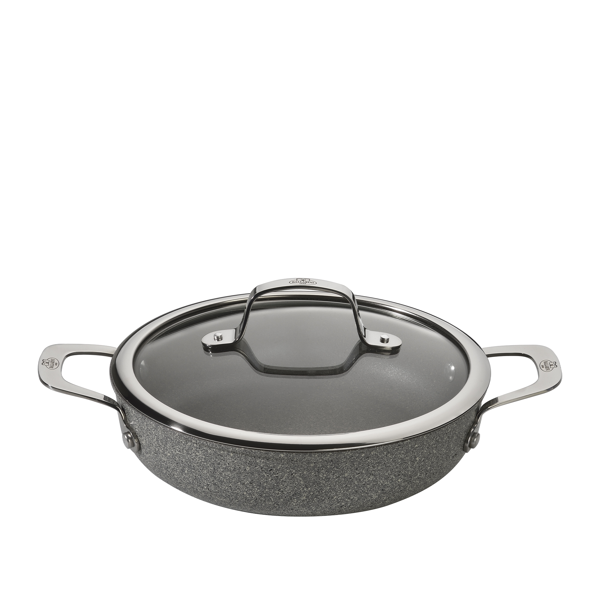 Ballarini - serving pan with glass lid - Salina granitium