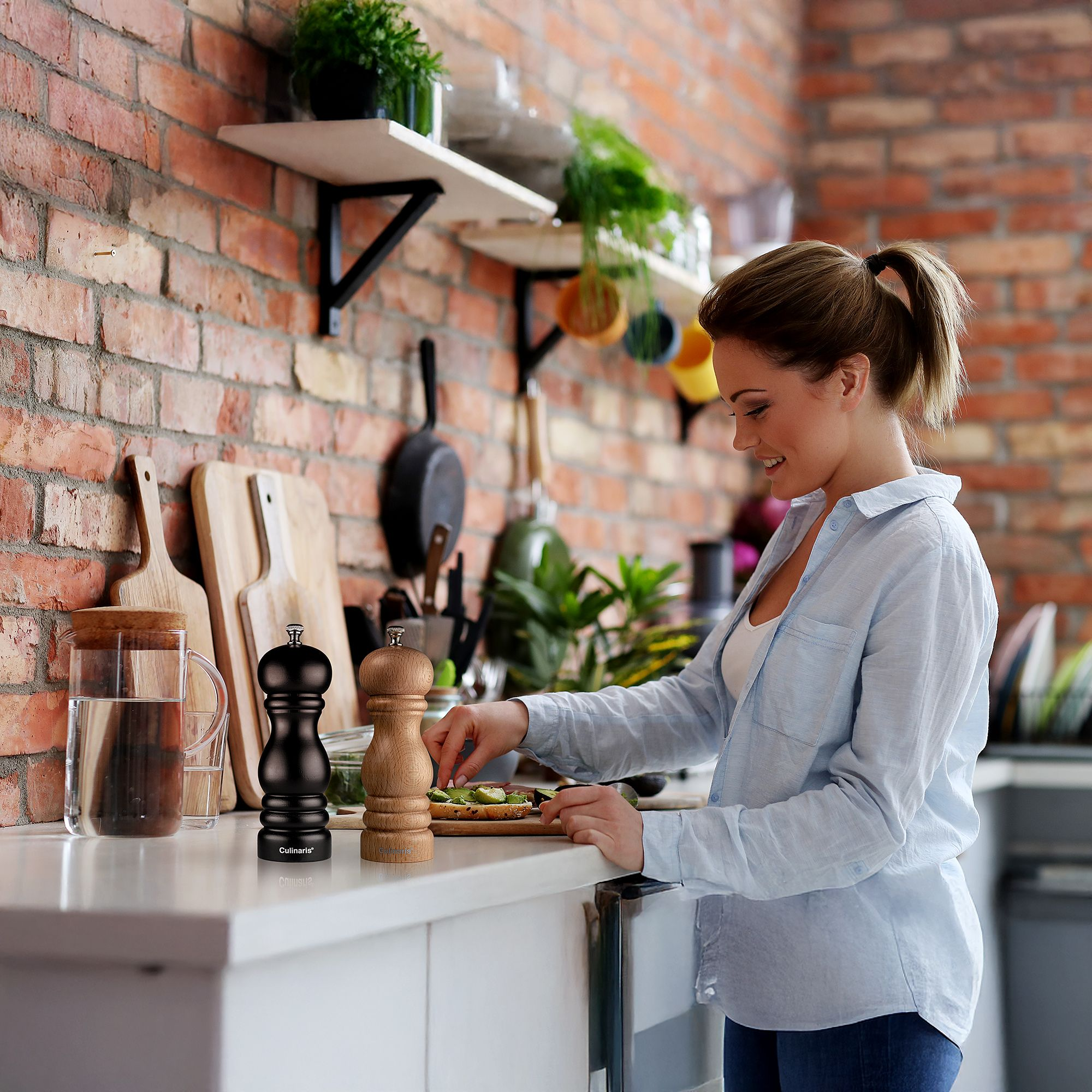 Pepper & Salt mill set - Molina - 18 cm - | Culinaris