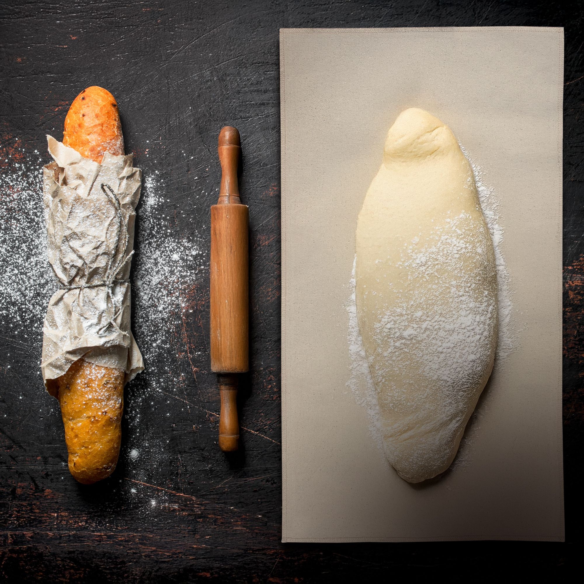 Bäckerleinen/Fermentiertuch - groß - 43 x 76 cm | Culinaris Bäckerleinen/Fermentiertuch - groß - 43 x 76 cm | Culinaris