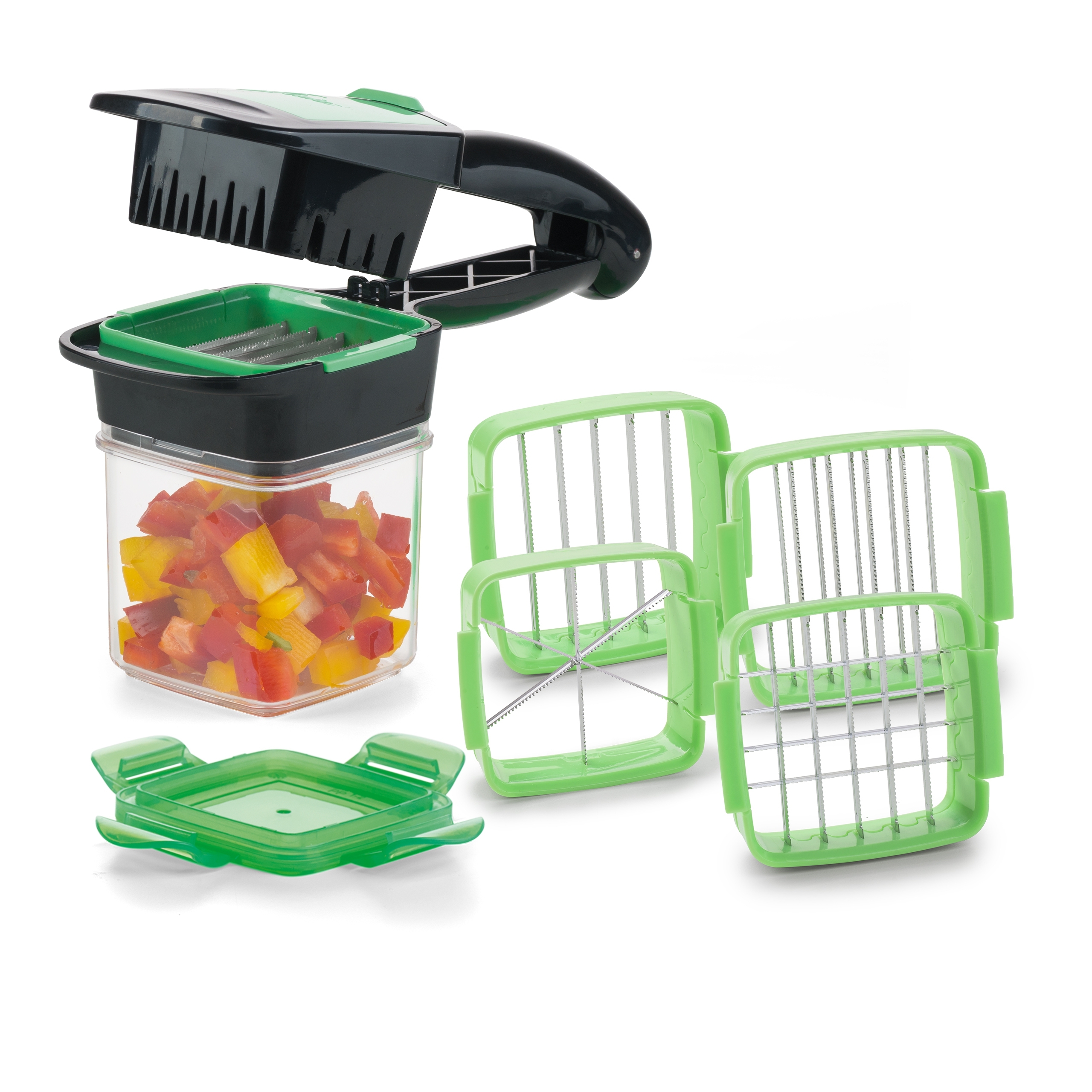 Genius - Nicer Dicer QUICK 7-pcs. | Green Genius - Nicer Dicer QUICK 7-pcs. | Green