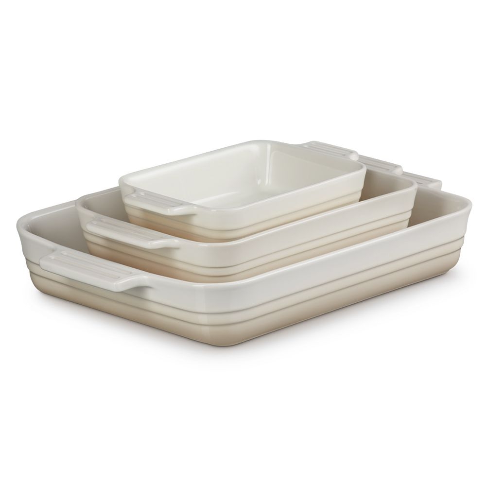 Le Creuset - Rechteckige Auflaufform Klassik 3er-Set Le Creuset - Rechteckige Auflaufform Klassik 3er-Set