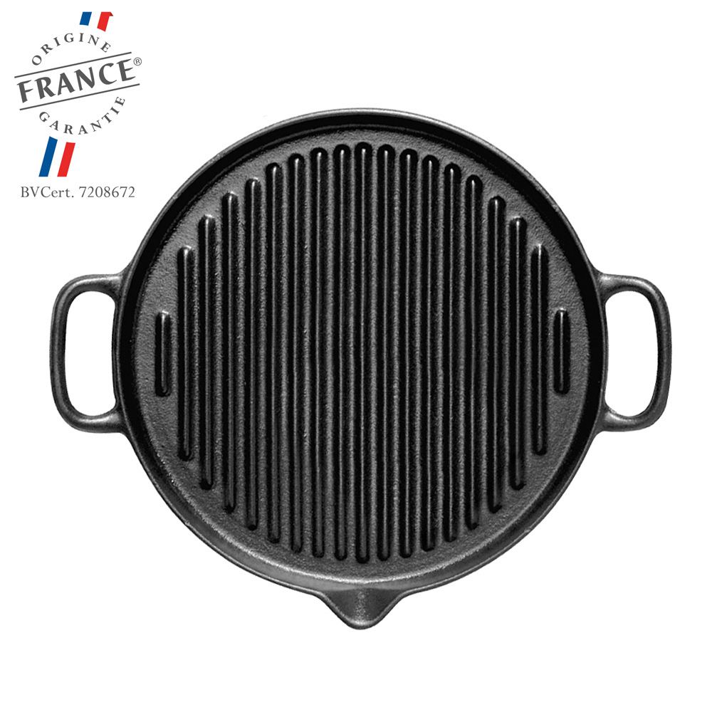 Chasseur French Rectangular Enameled Cast Iron 12 Grill Pan