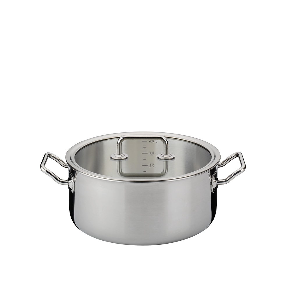 Spring - frying pan with glass lid 24 cm BRIGADE BASIC Spring - frying pan with glass lid 24 cm BRIGADE BASIC