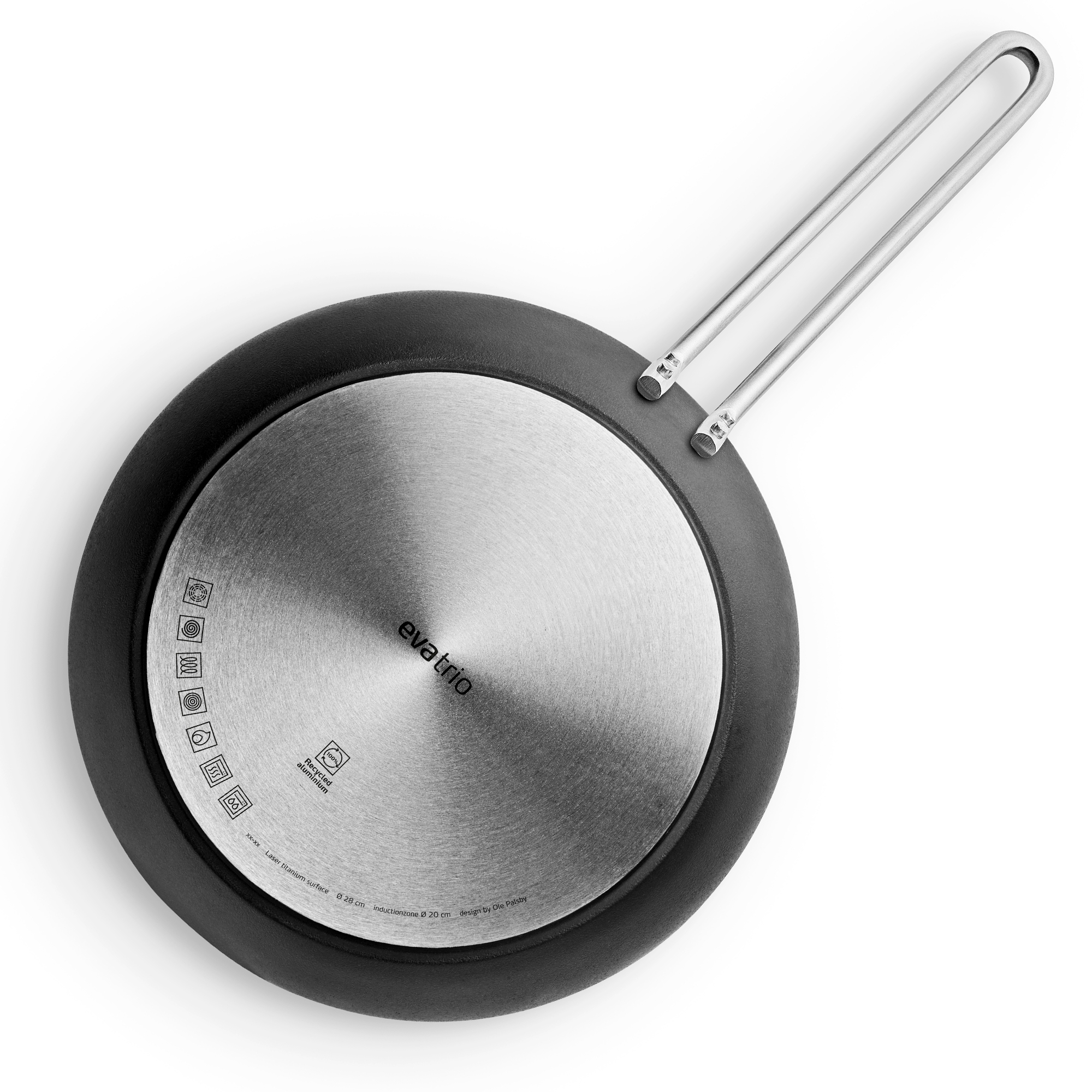 Eva Trio - Professional Frying pan 28 cm | Slip-Let® Laser Titanium