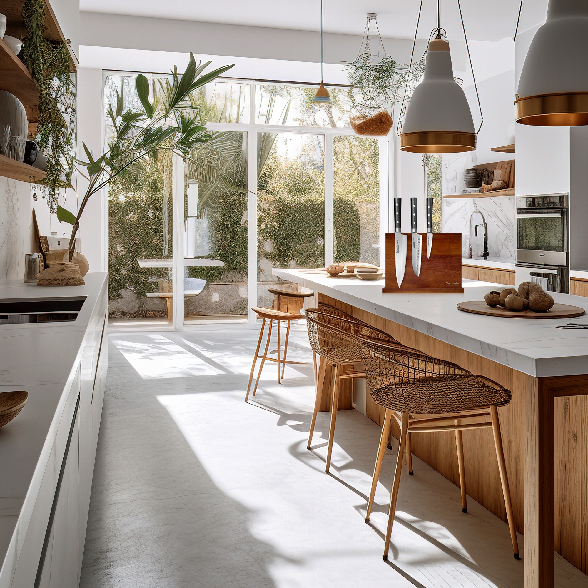 Santoku + Schälmesser + Allzweckmesser - Black Serie - 3-tlg. | Culinaris Santoku + Schälmesser + Allzweckmesser - Black Serie - 3-tlg. | Culinaris