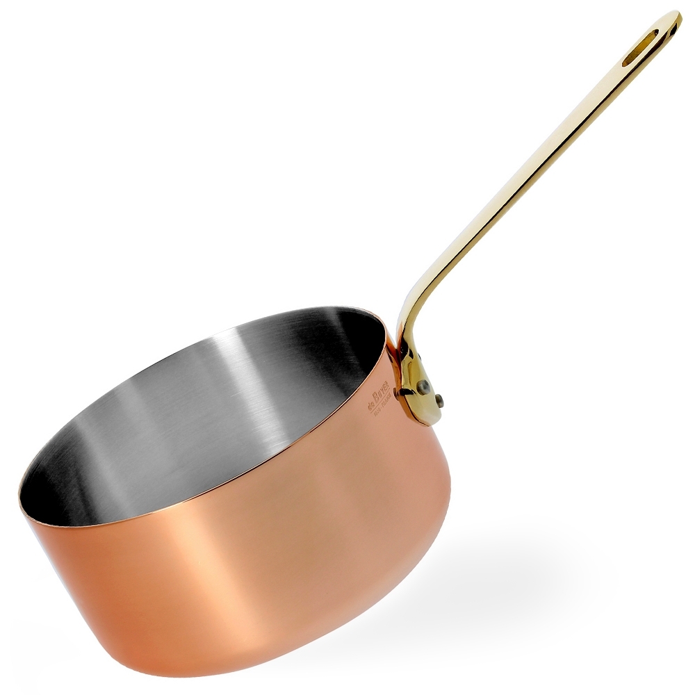 de Buyer - Copper Saucepan with brass handle de Buyer - Copper Saucepan with brass handle