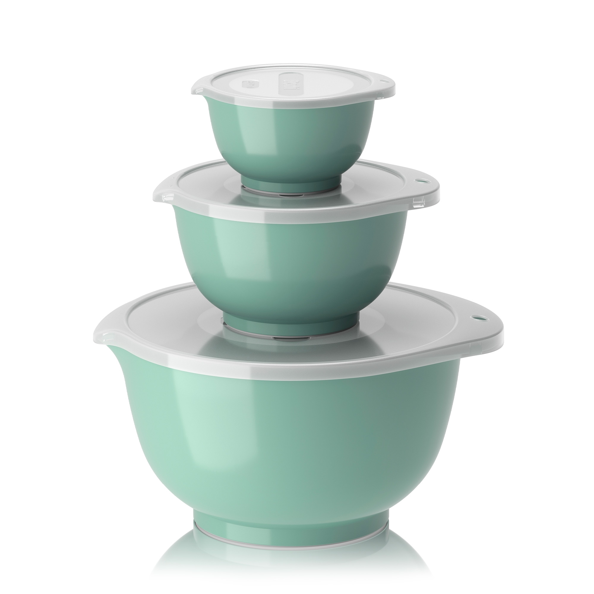 Rosti - Set NEW Margrethe 6-teilig (0,25 l + 0,75 + 3,0 l + passende Deckel) - Nordic Green