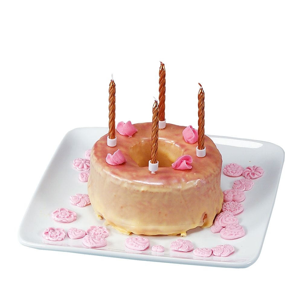Städter - Kerze Geburtstag -  7,5 cm  - mit Halter - 10 Stück - verschiedene Farben