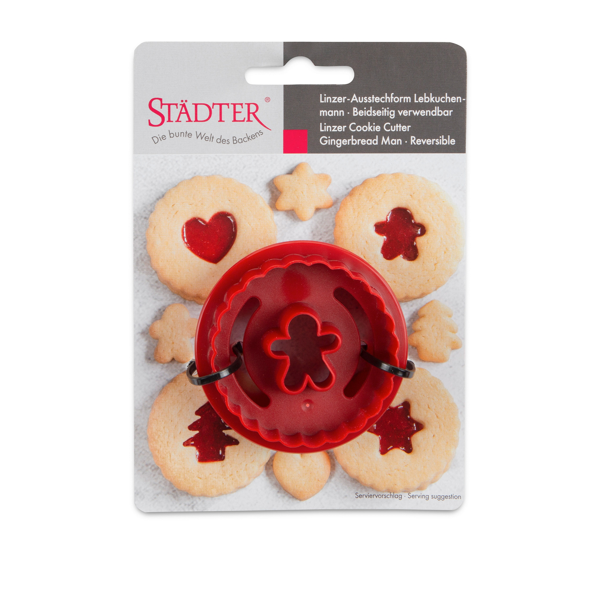 Städter - Linzer cookie cutter Gingerbread man - corrugated