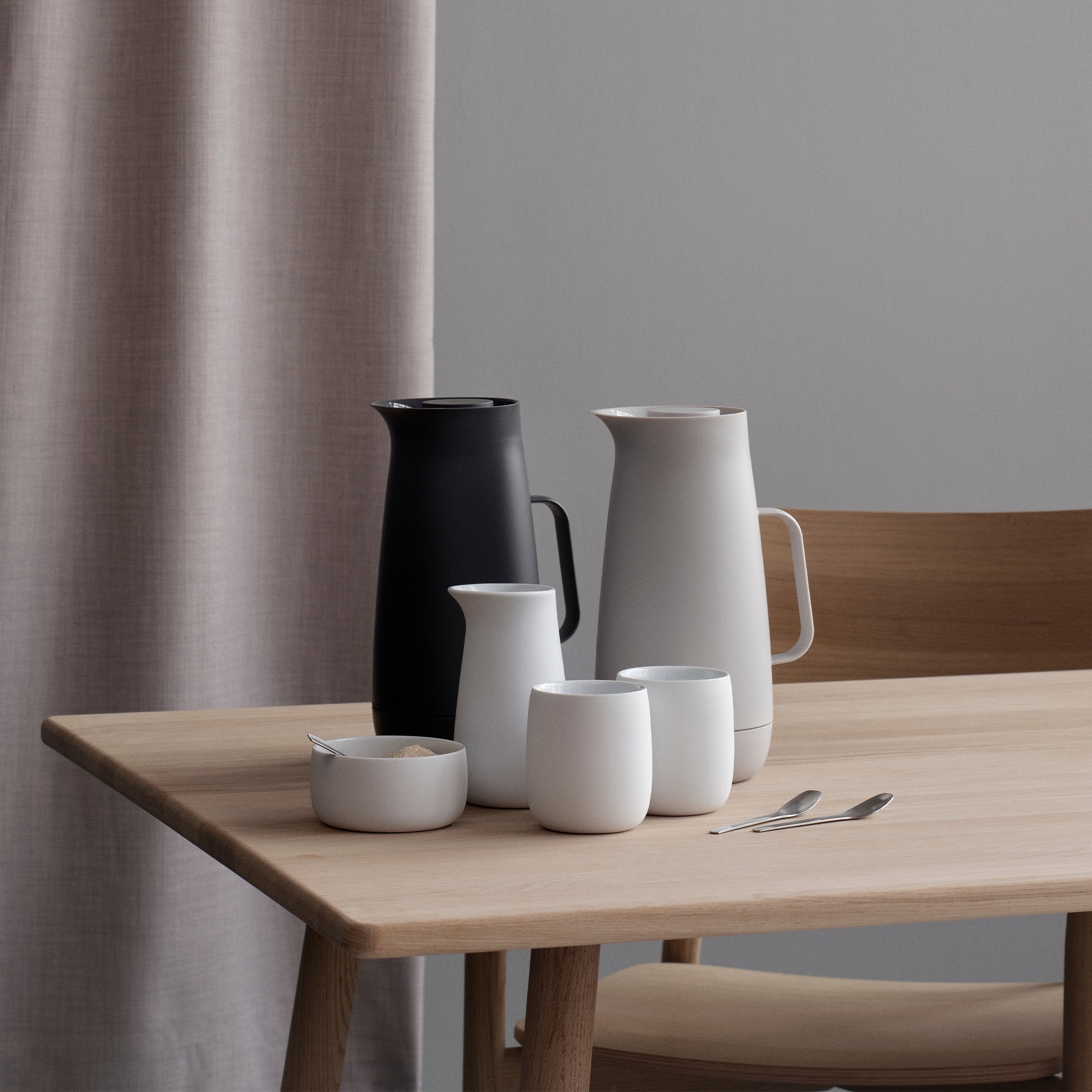 Stelton - Vacuum jug - FOSTER - 1 litre - light grey