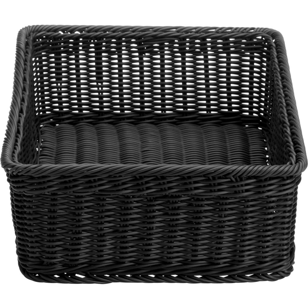 Westmark - Basket rectangular, 40 x 30 x 13 cm, with metal frame, black