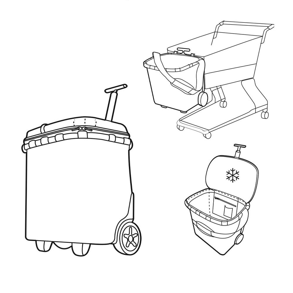 reisenthel - carrycruiser iso - twist silver reisenthel - carrycruiser iso - twist silver