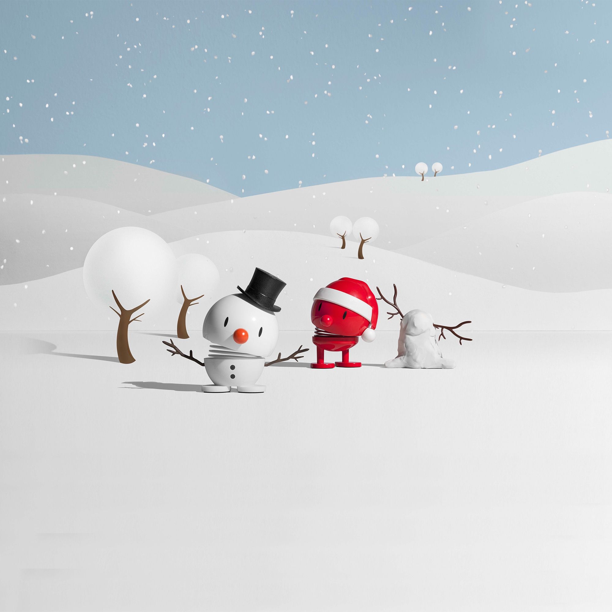 Hoptimist - Snowman - White - S