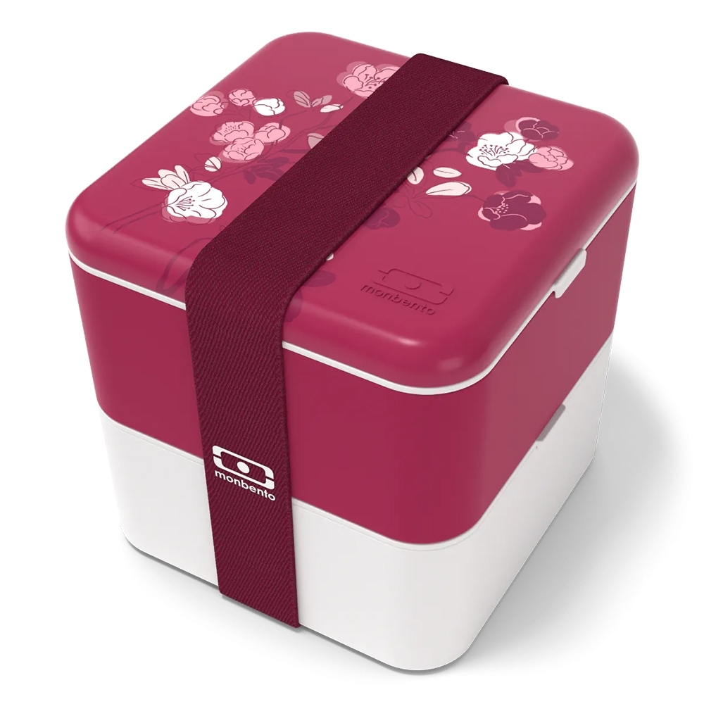 monbento - Square Bento Box graphic magnolia
