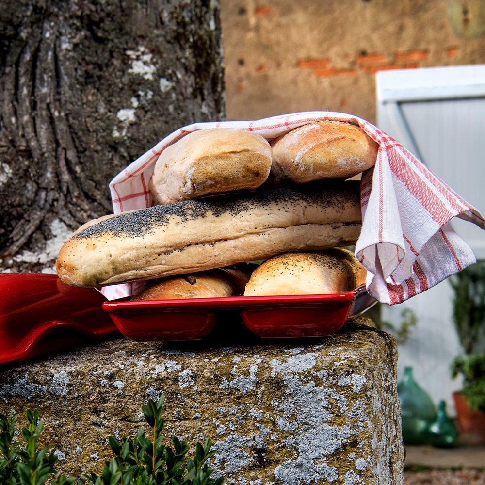 Emile Henry - Ciabatta-Set 39 x 23 cm I 1,2 L - Lin