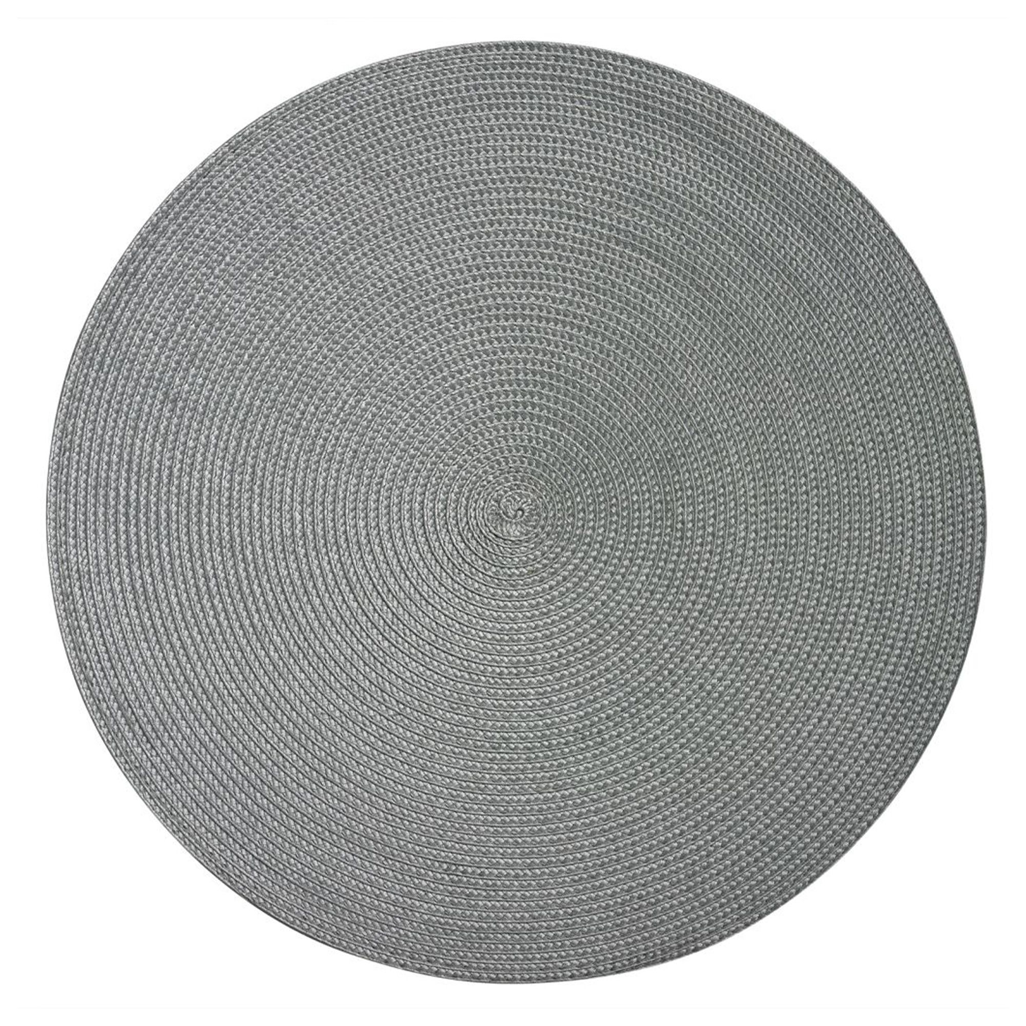 Westmark - Placemat »Circle«, round Ø 38 cm, grey