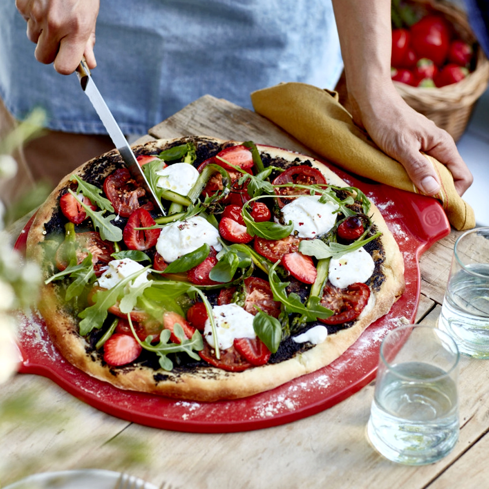 Emile Henry - Pizzastein rund 37 cm - Grand Cru Emile Henry - Pizzastein rund 37 cm - Grand Cru