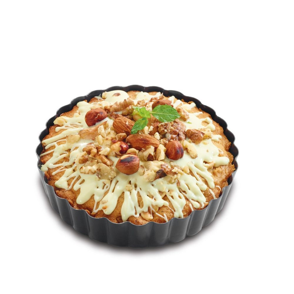 Küchenprofi - Round flan dish, Set of 4 - black