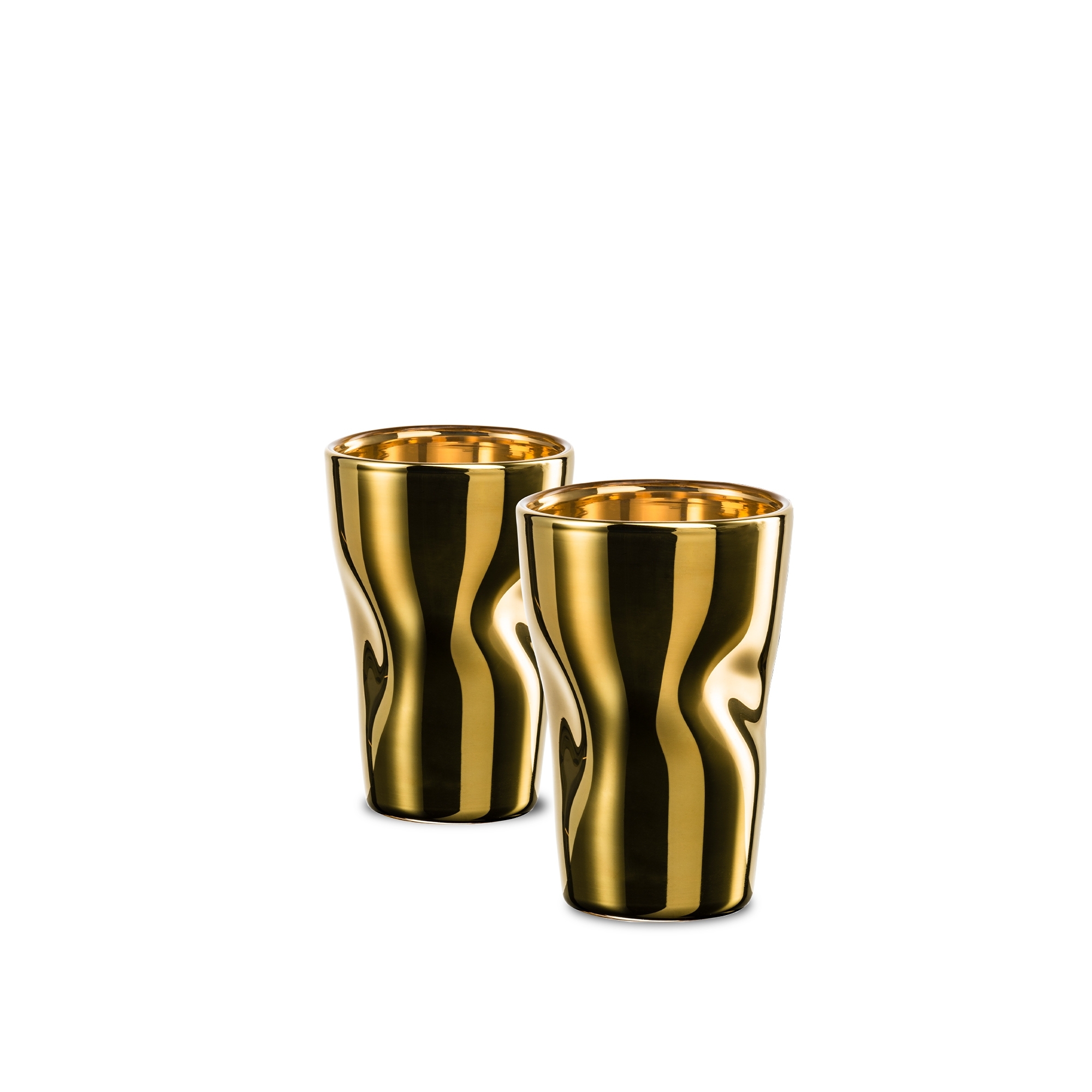 Eisch - Espresso-/Mokkagläser UNIK, 2er-Set, gold