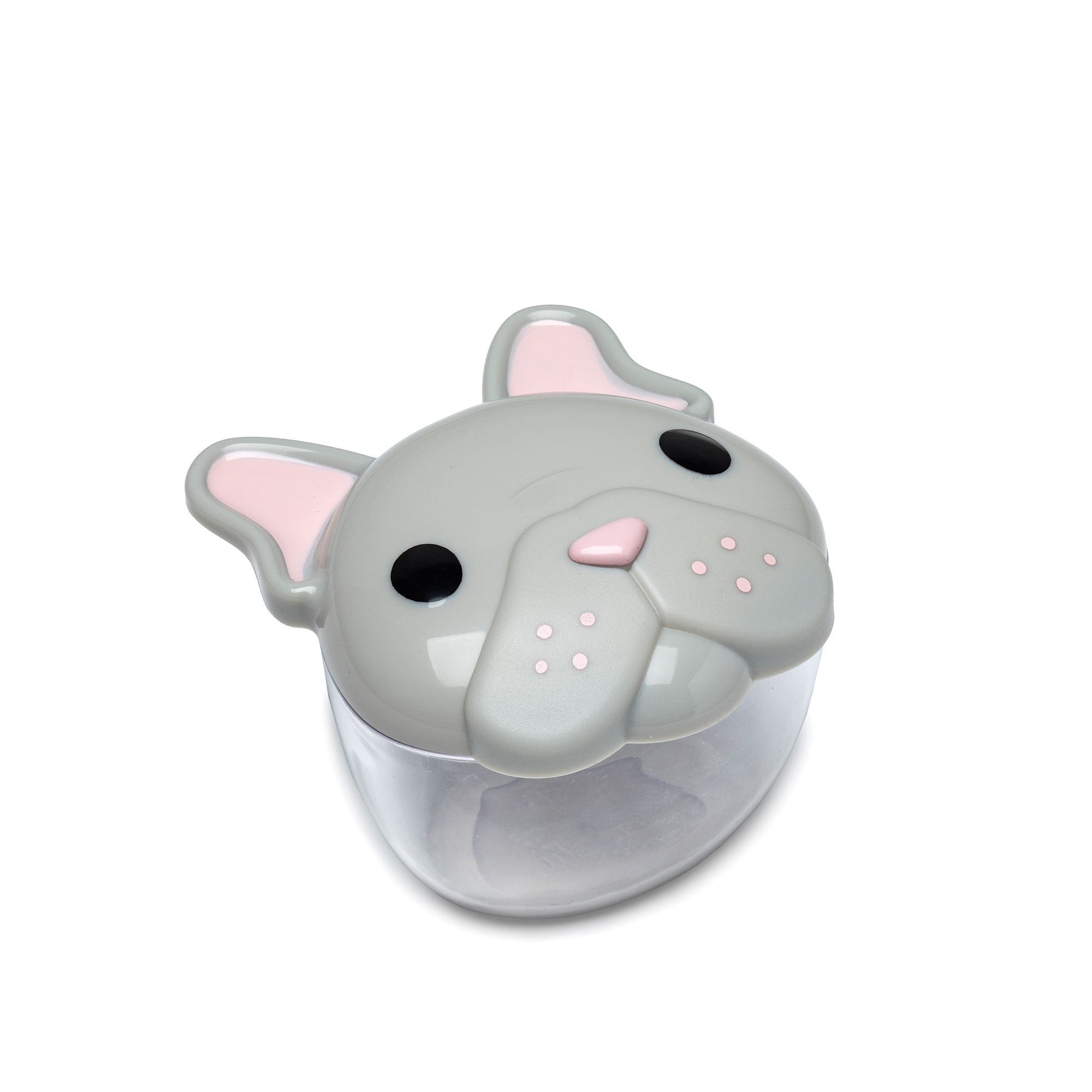 melii - Snack-Behälter "Bulldogge" 232 ml, grau / rosa melii - Snack-Behälter "Bulldogge" 232 ml, grau / rosa