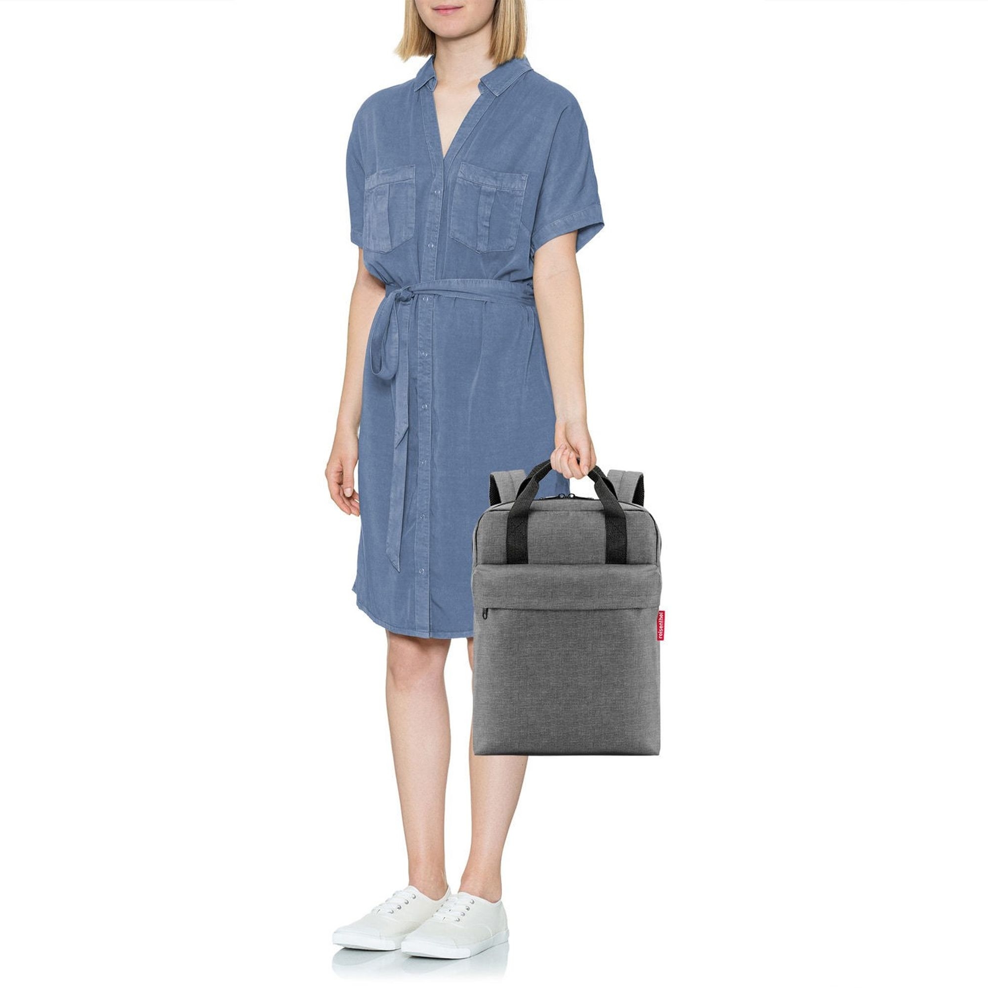 Sac à dos isotherme - REISENTHEL - Allday Backpack M - 30 cm - twist silver - Isolation en aluminium - Maison Sac à dos isotherme - REISENTHEL - Allday Backpack M - 30 cm - twist silver - Isolation en aluminium - Maison