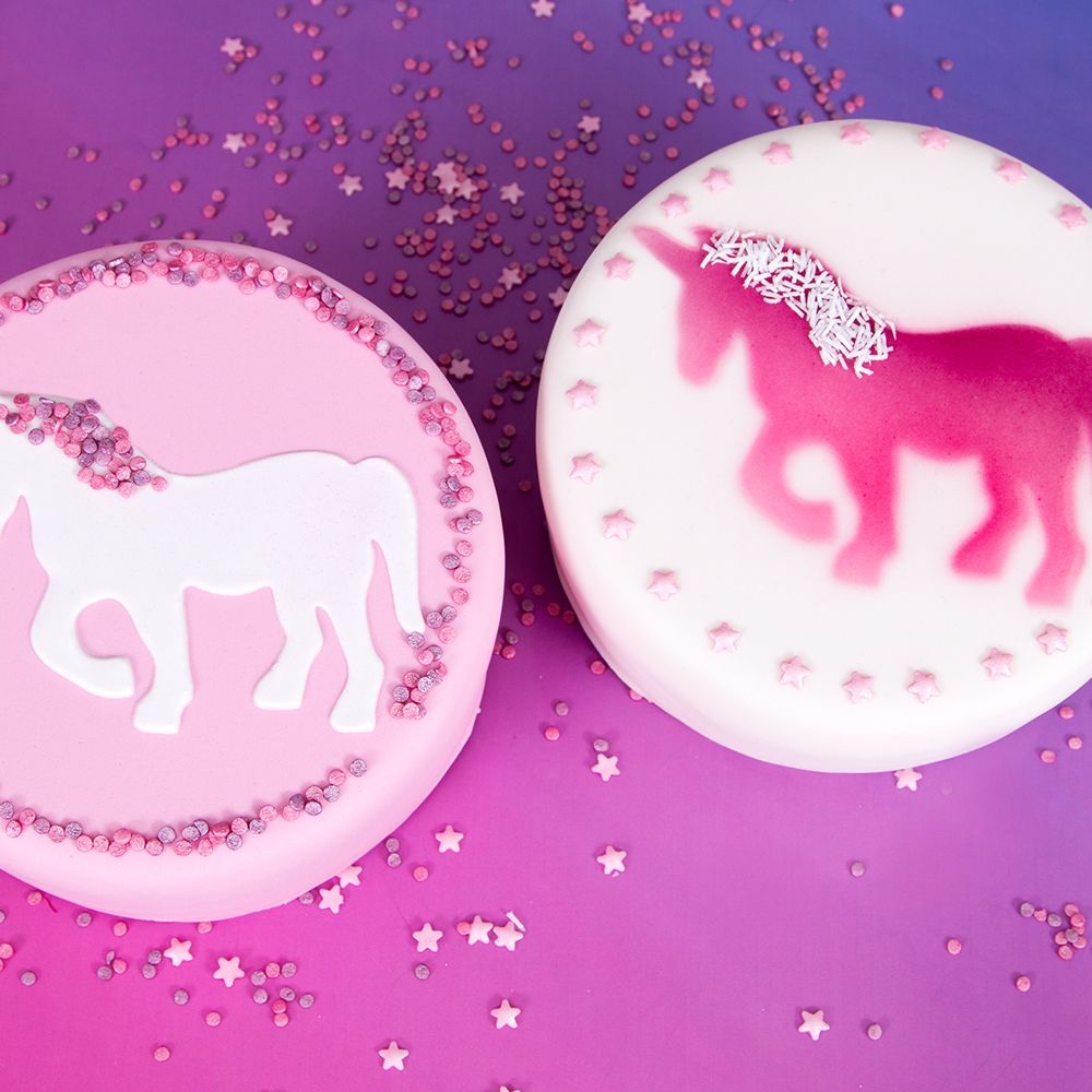 Städter - Schablone Einhorn - ø 15 cm - Weiß Städter - Schablone Einhorn - ø 15 cm - Weiß