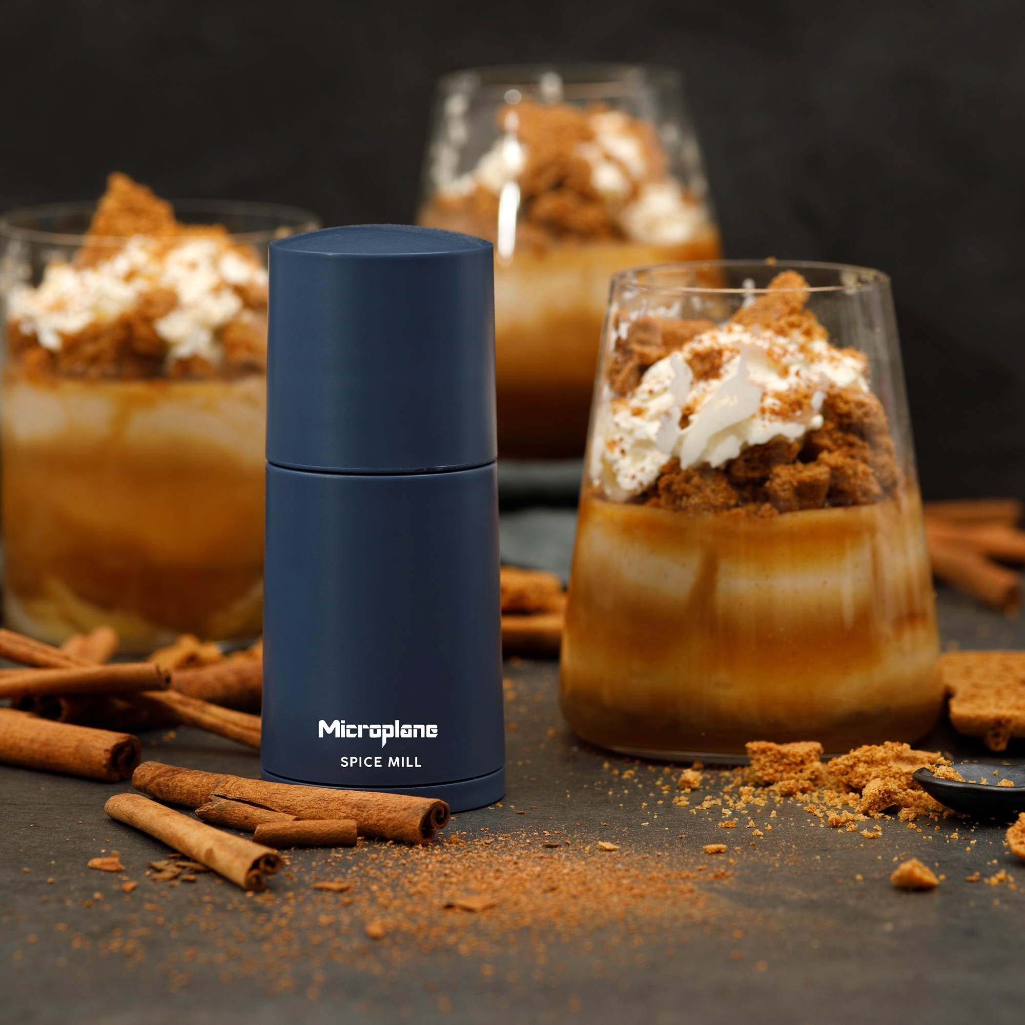 Microplane - Nutmeg mill 2in1 - Denim Blue