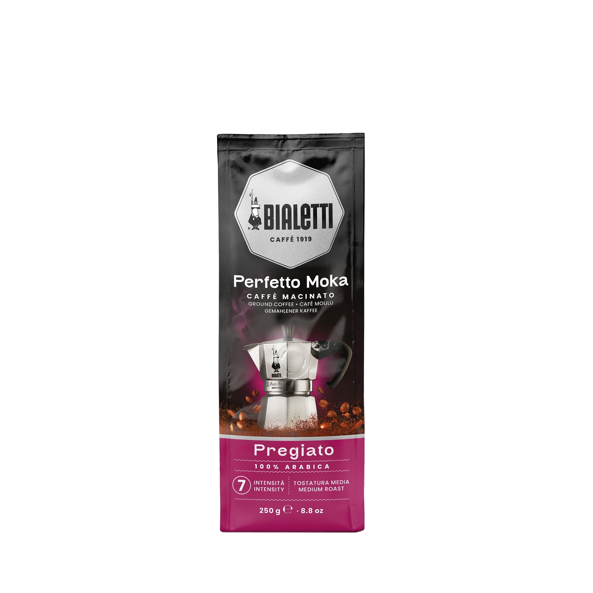 Bialetti - Perfetto Moka Pregiato, Kaffee gemahlen 250g