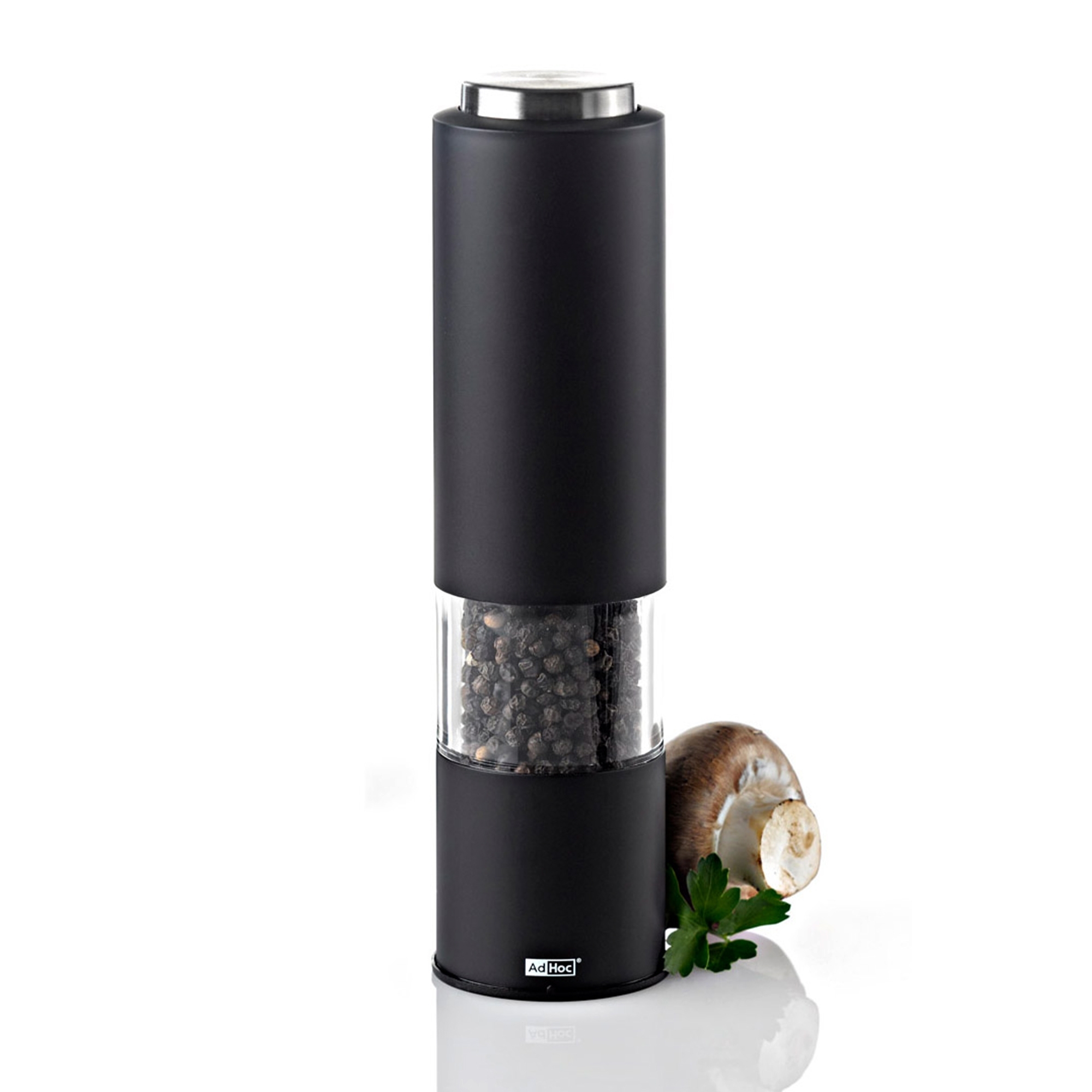AdHoc elektrische Pfeffer-/Salzmühle TROPICA in Schwarz