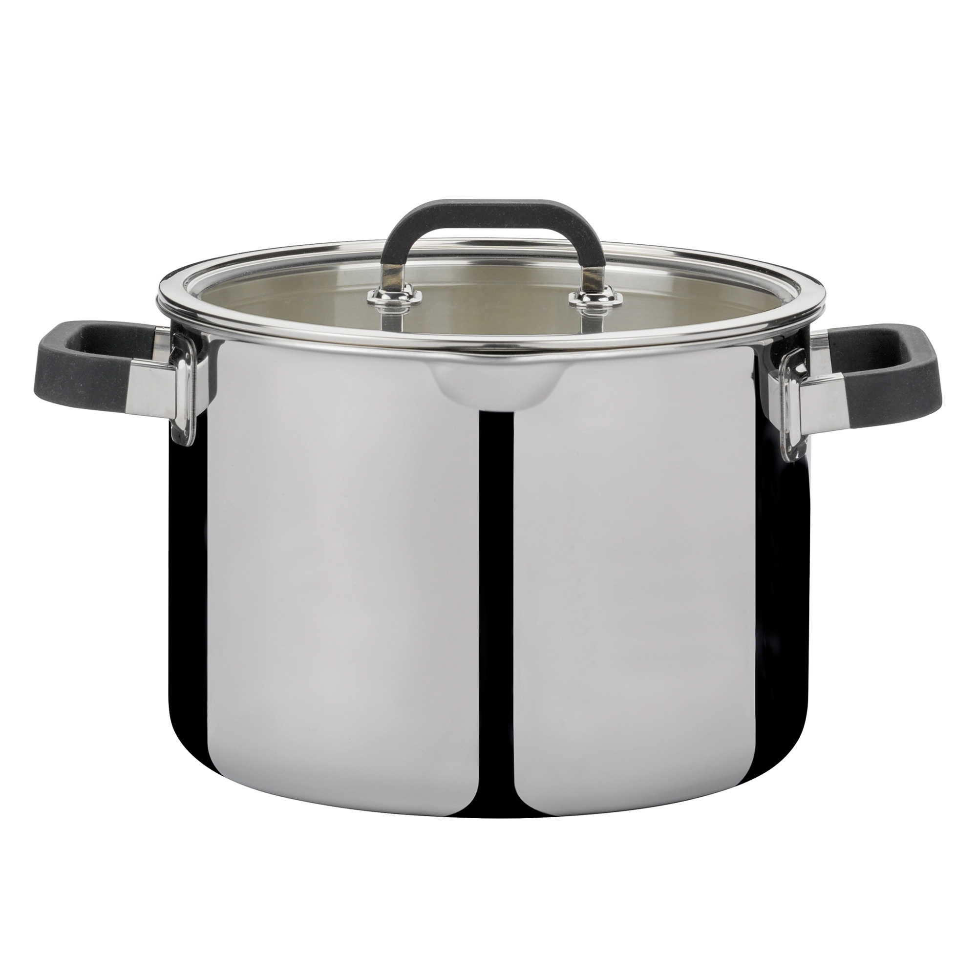 Spring - FUSION2+- Cooking pot high with glass lid 24 cm Spring - FUSION2+- Cooking pot high with glass lid 24 cm
