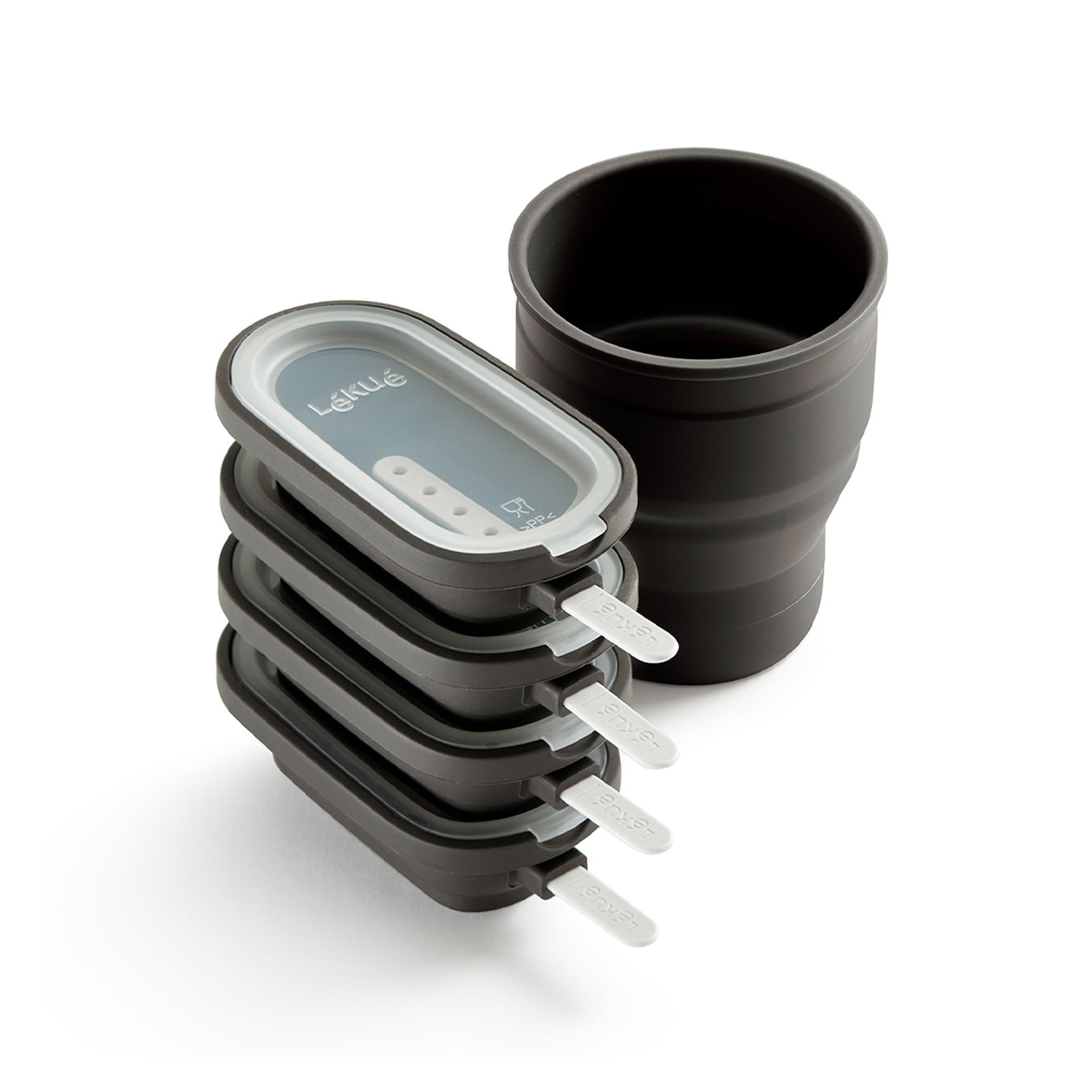 Lékué - Ice cream molds set of 4 + melting cup