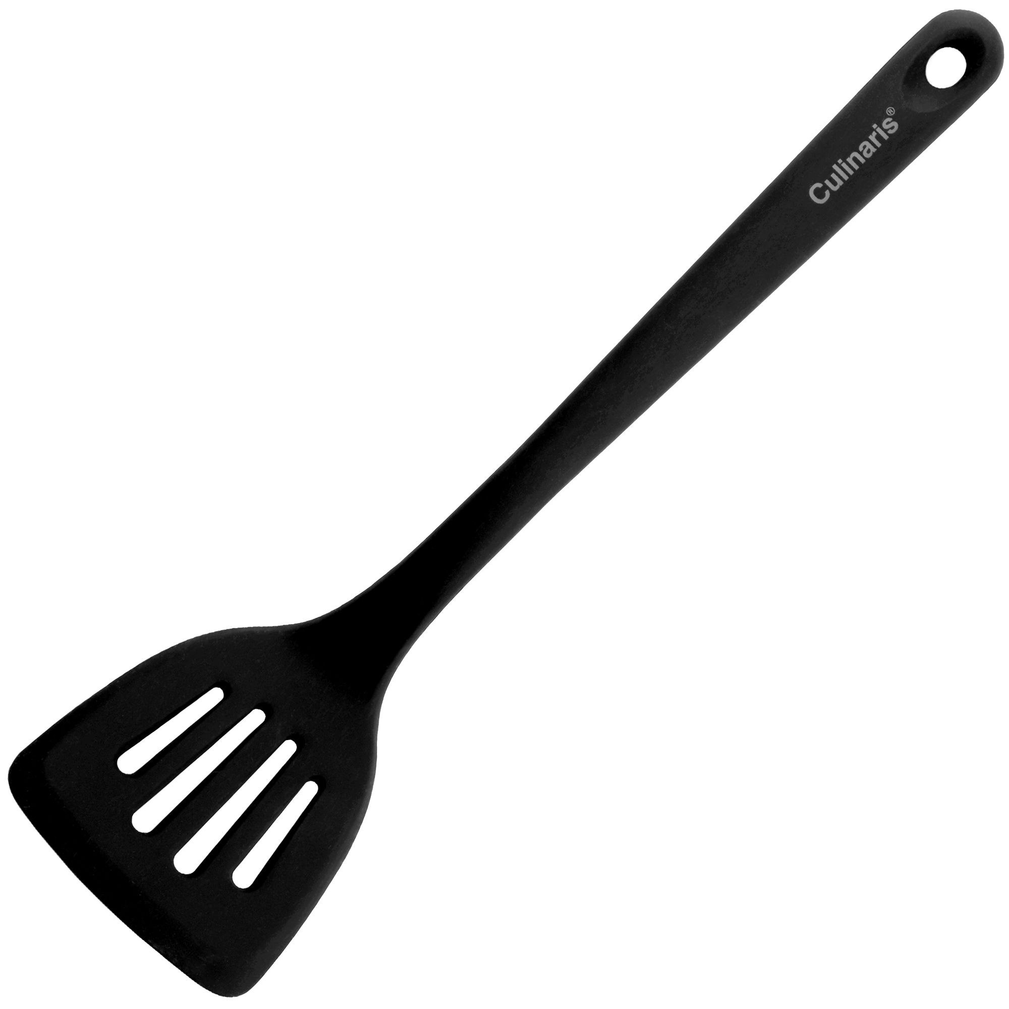 Slotted turner - silicone - black | Culinaris Slotted turner - silicone - black | Culinaris