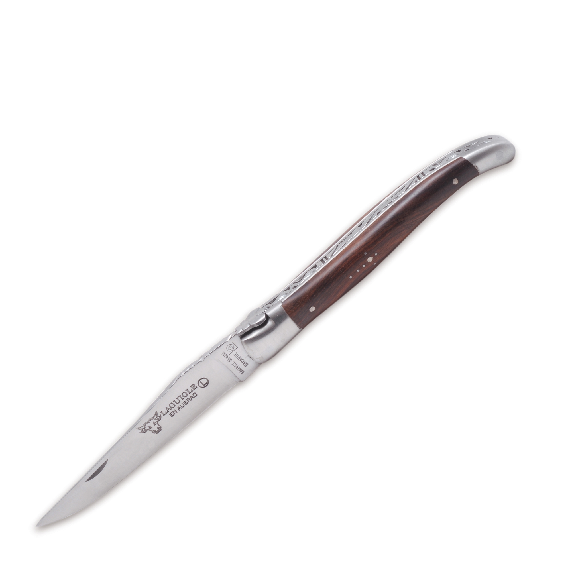 Laguiole - Folding / pocket knife forged desert ironwood