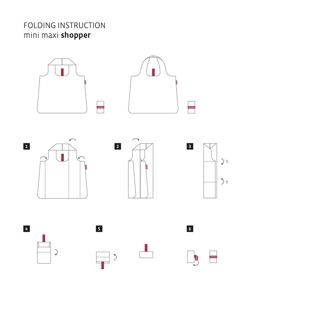 reisenthel - mini maxi shopper - collection#26 - leaves red reisenthel - mini maxi shopper - collection#26 - leaves red